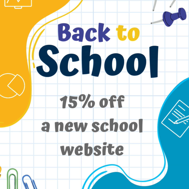 back to school discount poster